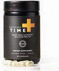 Nuchido Time+ NAD Supplement for Men & Women - Advanced Formula for Healthy Aging, Energy, Focus, Cellular Health & Longevity - Nicotinamide, Alpha Lipoic Acid, Quercetin - 90 Capsules