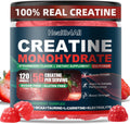 Health4All Creatine Monohydrate Gummies 5G for Men & Women, Preworkout Supplement for Energy & Muscle Growth Support with Electrolyte, BCAA, L-Carnitine & Taurine- Strawberry 120 Gummy