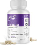 FIQ - Sleep IQ - Sleep Aid - Magnesium Supplement with 5 mg Melatonin, Lemon Balm, & Valerian Root - 60 Capsules