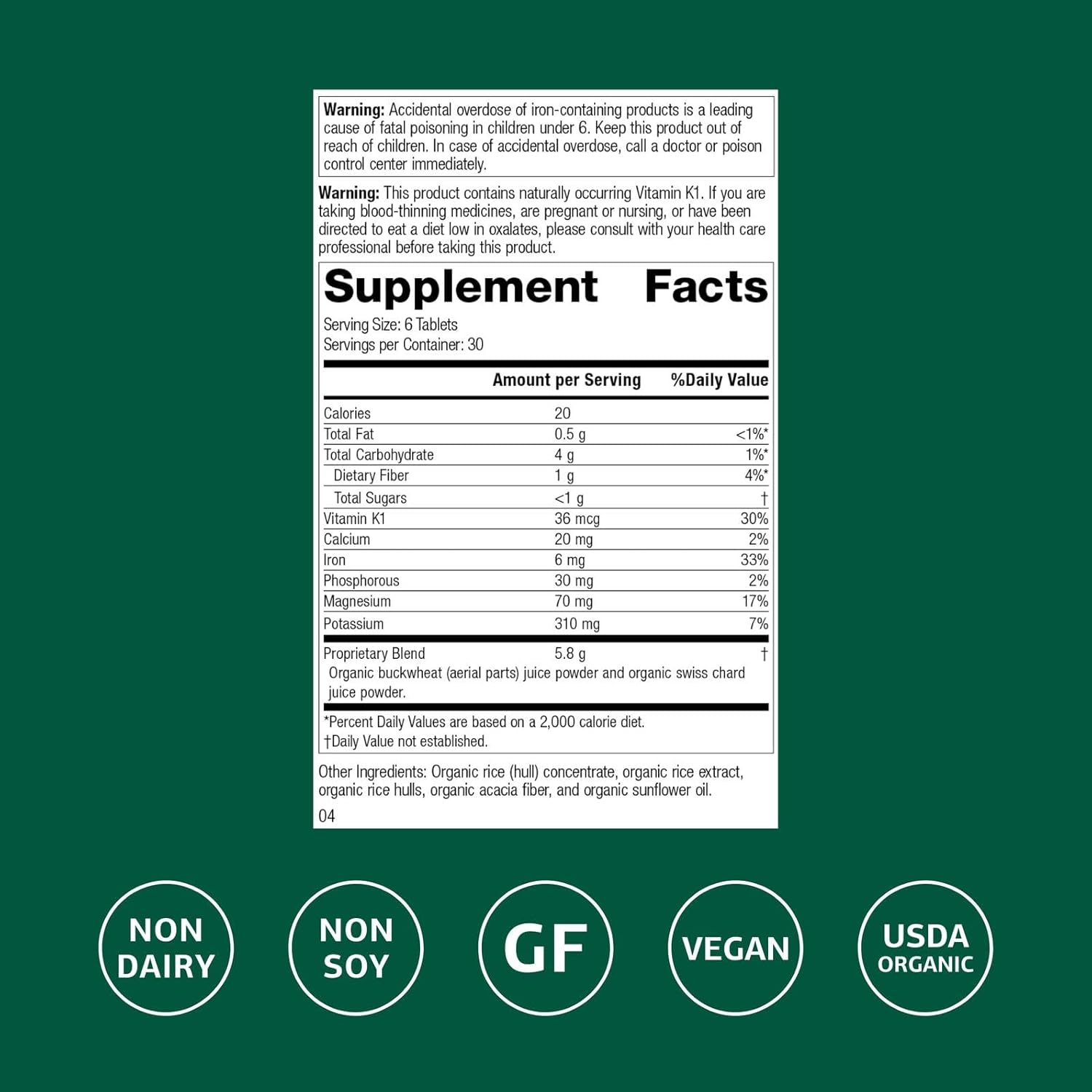 Standard Process Inc. E-Z Mg - Plant-Based, Multiform, Organic, Supports Patients with Inadequate Dietary Magnesium Intake - 180 Tablets