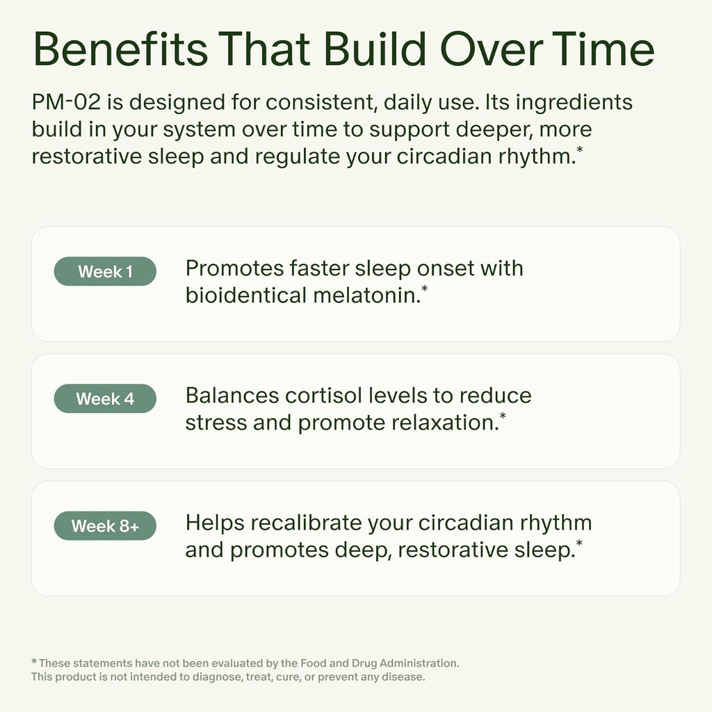 Seed PM-02 Sleep + Restore - Sleep Aid for Women & Men - Non-Habit Forming Bioidentical Melatonin & Ashwagandha - Vegan & Shelf-Stable - 30 Capsules (30-Day Supply)