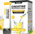 Creatine Monohydrate Powder – Creapure® German-Sourced, Lemon Flavour, 30 Stick Creatine Packs, 5000mg Each | No Sugar, No Fillers, Gluten-Free