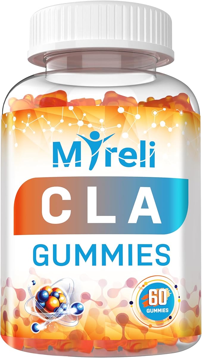 CLA 1000mg Vegan Gummies for Men and Woman 1000mg - 60 Vegan Conjugated Linoleic Acid Chews for Lean Body Support & Caloric Regulation, Resistance Supplement Chews for Muscle, Sugar-Free, Non-GMO