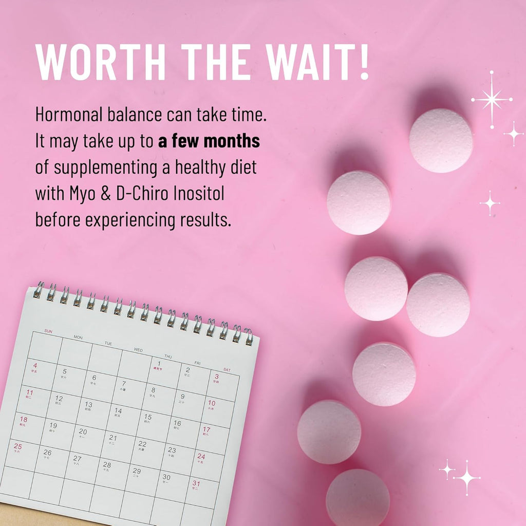 Legendairy Milk Pure Inositol Chewable Tablets - Myo-Inositol & D-Chiro Supplement for Hormonal Balance & Fertility Support - Ideal 40:1 Ratio - 30 Day Supply