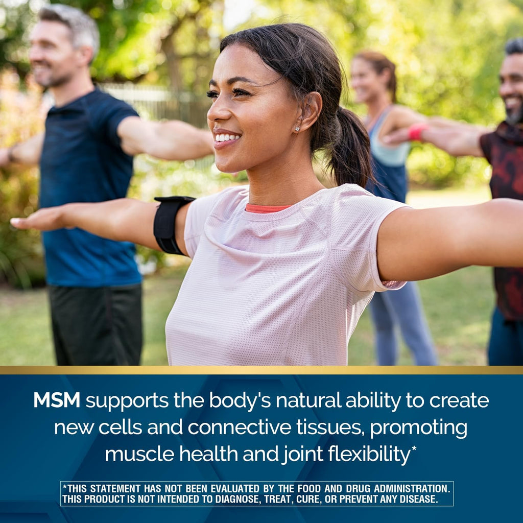 Nature's Wonder Triple Strength Glucosamine Chondroitin with MSM and Hyaluronic Acid and Boswellia for Joint Health, Supports Joint Flexibility and Mobility, 45 Day Supply, 90 Tablets