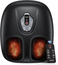 RENPHO Foot Massager Machine with Heat [2026 Upgraded], Shiatsu Foot Massager for Plantar Fasciitis, Valentines Day Gifts for Her Him, Cordless Control, FSA Eligible HSA Store Eligible, Black