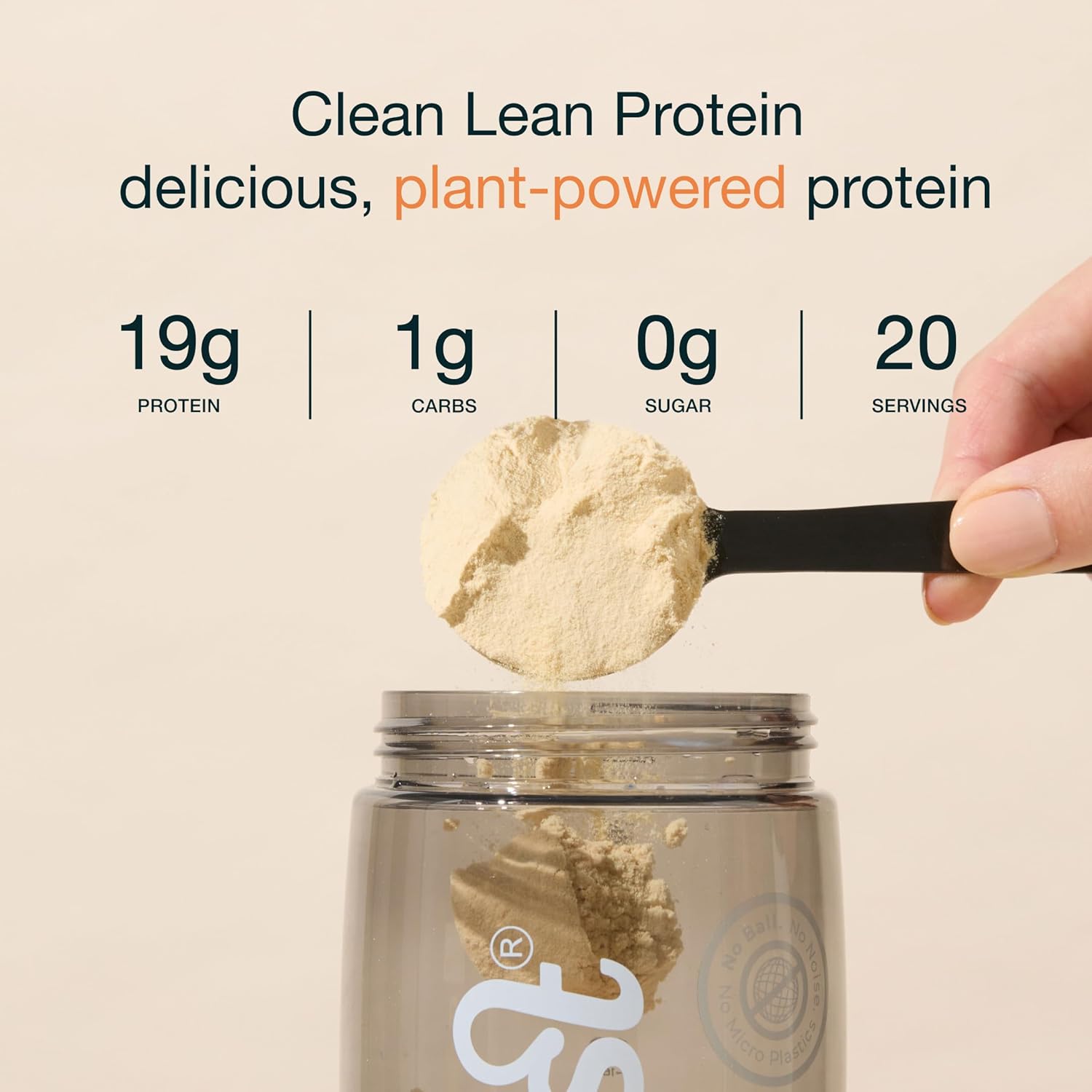 Nuzest - Vegan Pea Protein Powder - Clean Lean Protein, Premium Plant Based Protein Powder, Dairy Free, Gluten Free, GMO Free Protein Shake, Salted Caramel, 8.8 oz