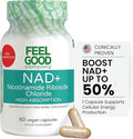 Feelgood Company NAD+ Supplement - Anti-Aging & Cellular Energy Support - Supports Energy, Cognitive Function & Cellular Health - 60 Capsules - NAD+ Precursor