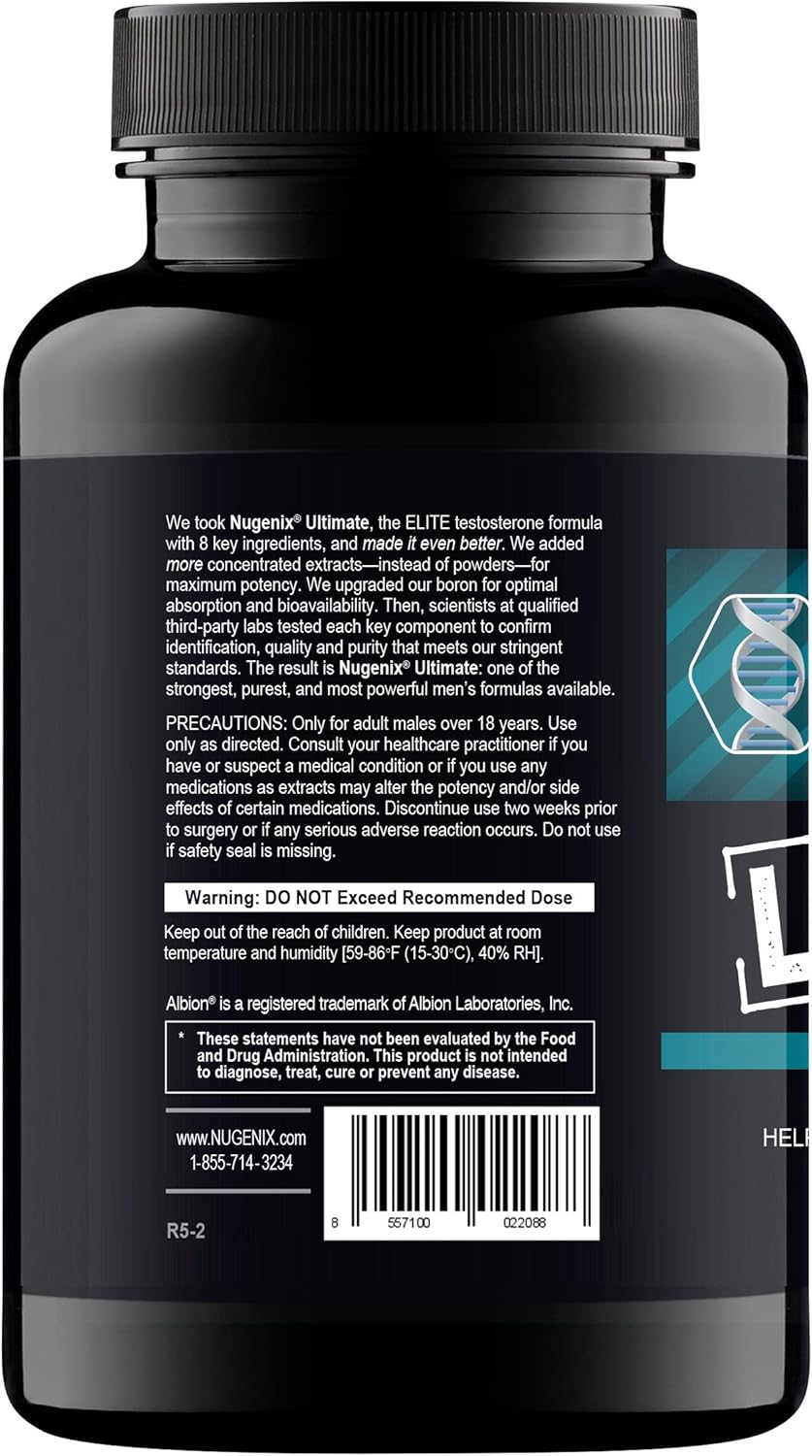 Nugenix Ultimate, Testosterone Booster, 120 tablets