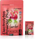 PowderVitamin Electrolytes Powder Plus, Keto, Guava Kiwi, Sugar Free, Pink Himalayan Salt, 1000mg Potassium, 120mg Calcium, 120mg Magnesium, Non-GMO, Zero Calories, (16 Hydration Packets)