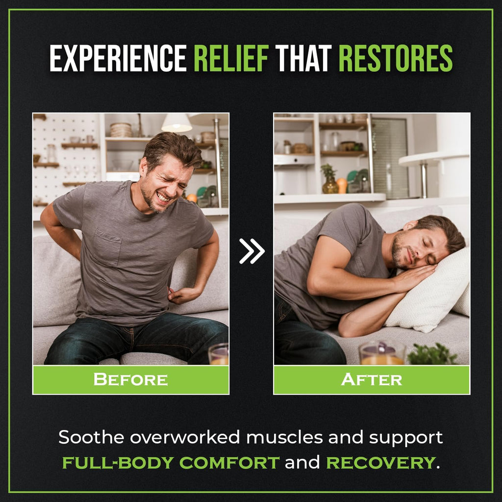 PM Nightly Restore - Cooling Herbal Muscle & Joint Rub - with Menthol, Arnica & Lavender - Soothes Muscles, Supports Evening Recovery & Restful Sleep, CO₂ Extracted, Non-Greasy Formula