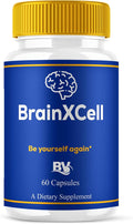 BLUE VIBE Brainxcell Capsules, Brain x Cell Advanced All Natural Memory & Focus Support Supplement Pills, Brainxcell Maximum Strength Premium Brain and Memory Support Pills (1 Pack - 60 Capsules)