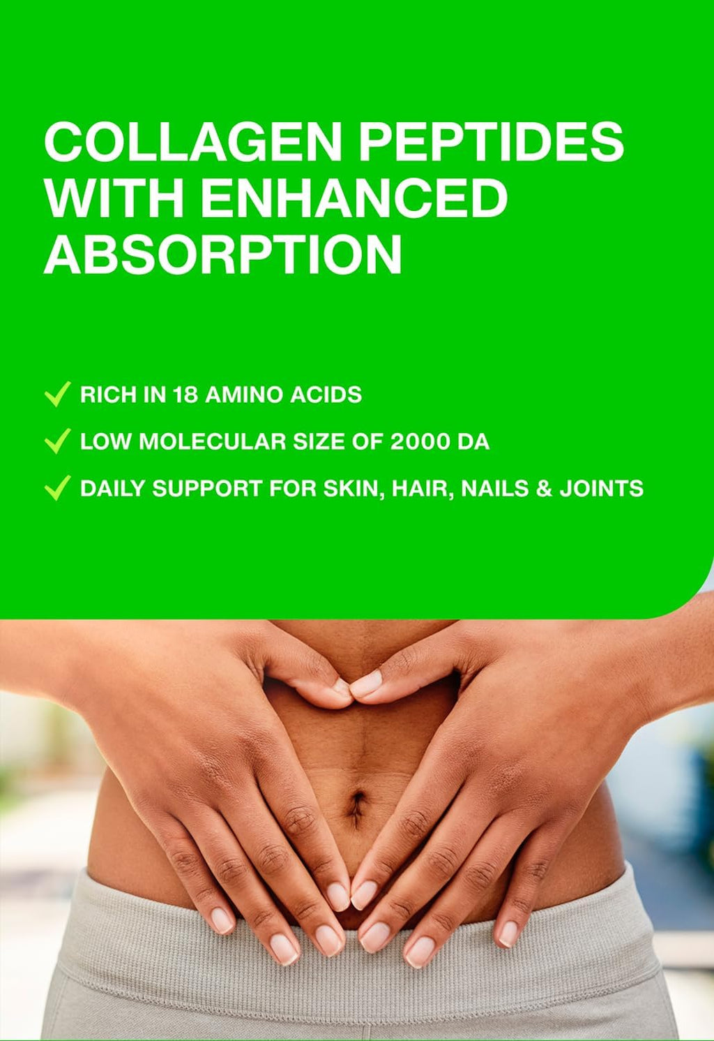 Hydrolyzed Collagen Peptides Supplement for Women & Men - Joint, Hair, Skin & Nails Support - Grass Fed Type I & III - Keto, Paleo - 14 Servings, 4.9 oz, Unflavored Powder
