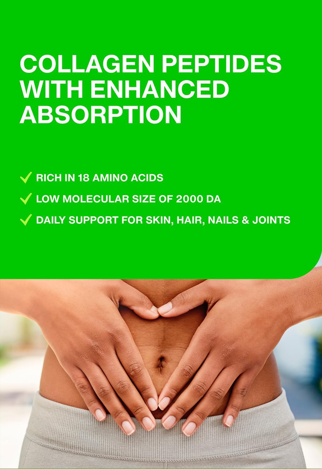 Hydrolyzed Collagen Peptides Supplement for Women & Men - Joint, Hair, Skin & Nails Support - Grass Fed Type I & III - Keto, Paleo - 14 Servings, 4.9 oz, Unflavored Powder