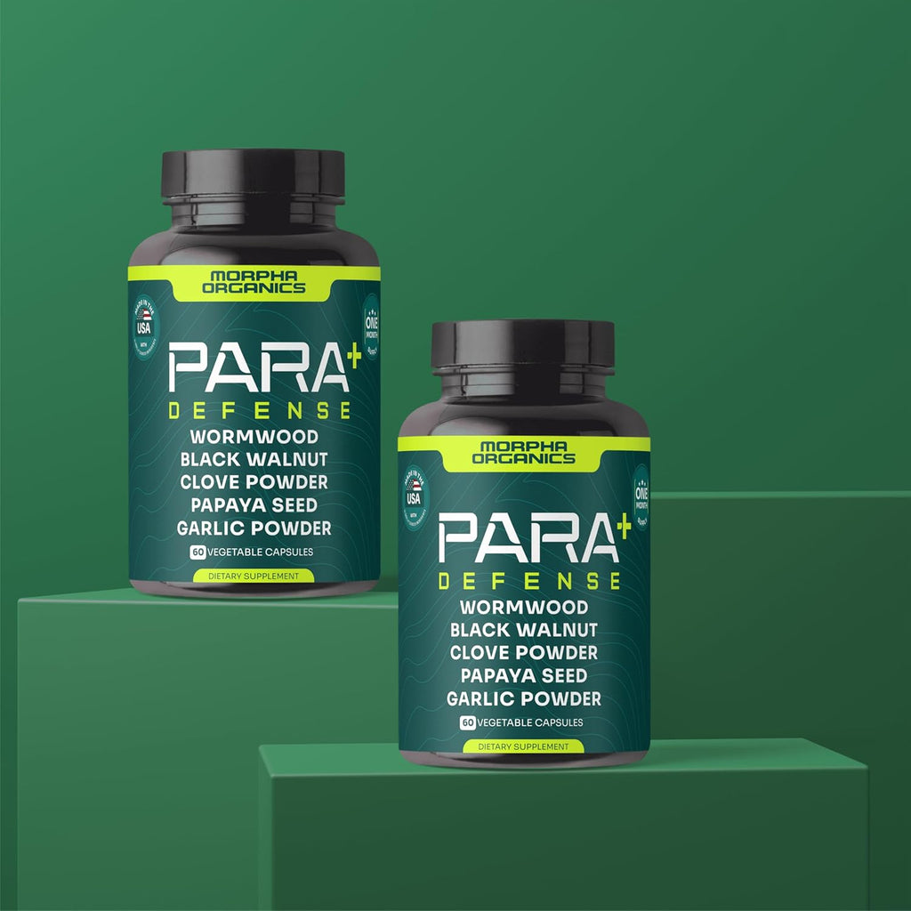 Para Defense Digestive Cleanse & Detox | Wormwood 250mg, Black Walnut 250mg, Clove 100mg, Papaya Seed, Garlic | Natural Digestive & Gut Health Supplement | 60 Capsules – 1 Month Supply