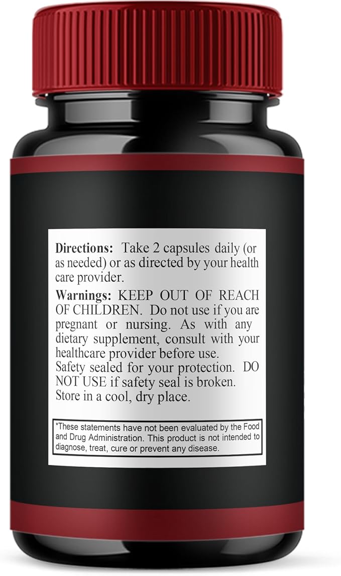 BLUE VIBE TestoDark Premium Wellness & Advanced Health Management Supplement Pills, TestoDark Maximum Strength Daily Health Support & Overall Wellness Formula Supplement Tablets (60 Capsules)