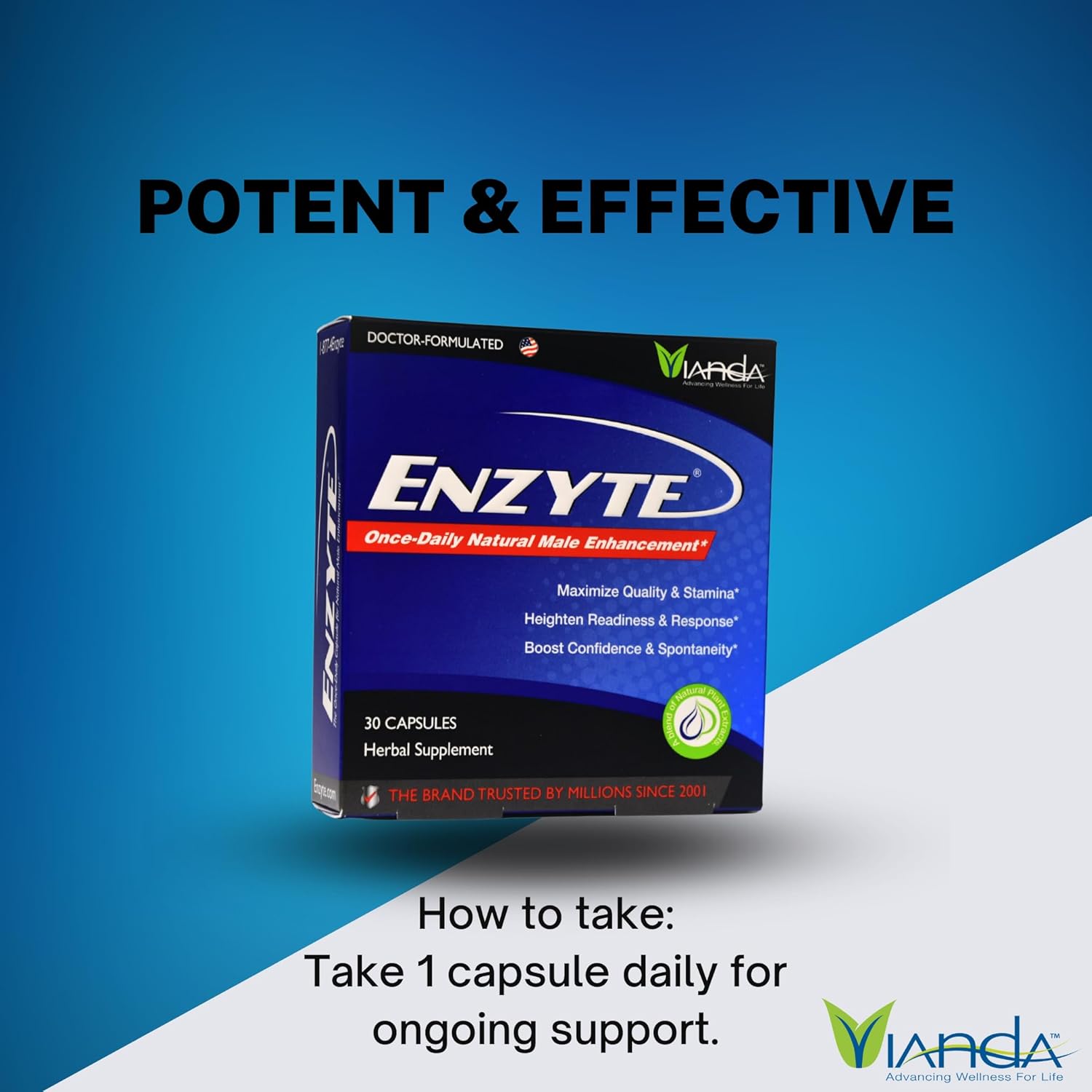 Enzyte® Natural Male Enhancement Bundle for Quality and Stamina with Asian Ginseng, Ginkgo Biloba, Grape Seed Extract, Horny Goat Weed - 4 Pack Bundle