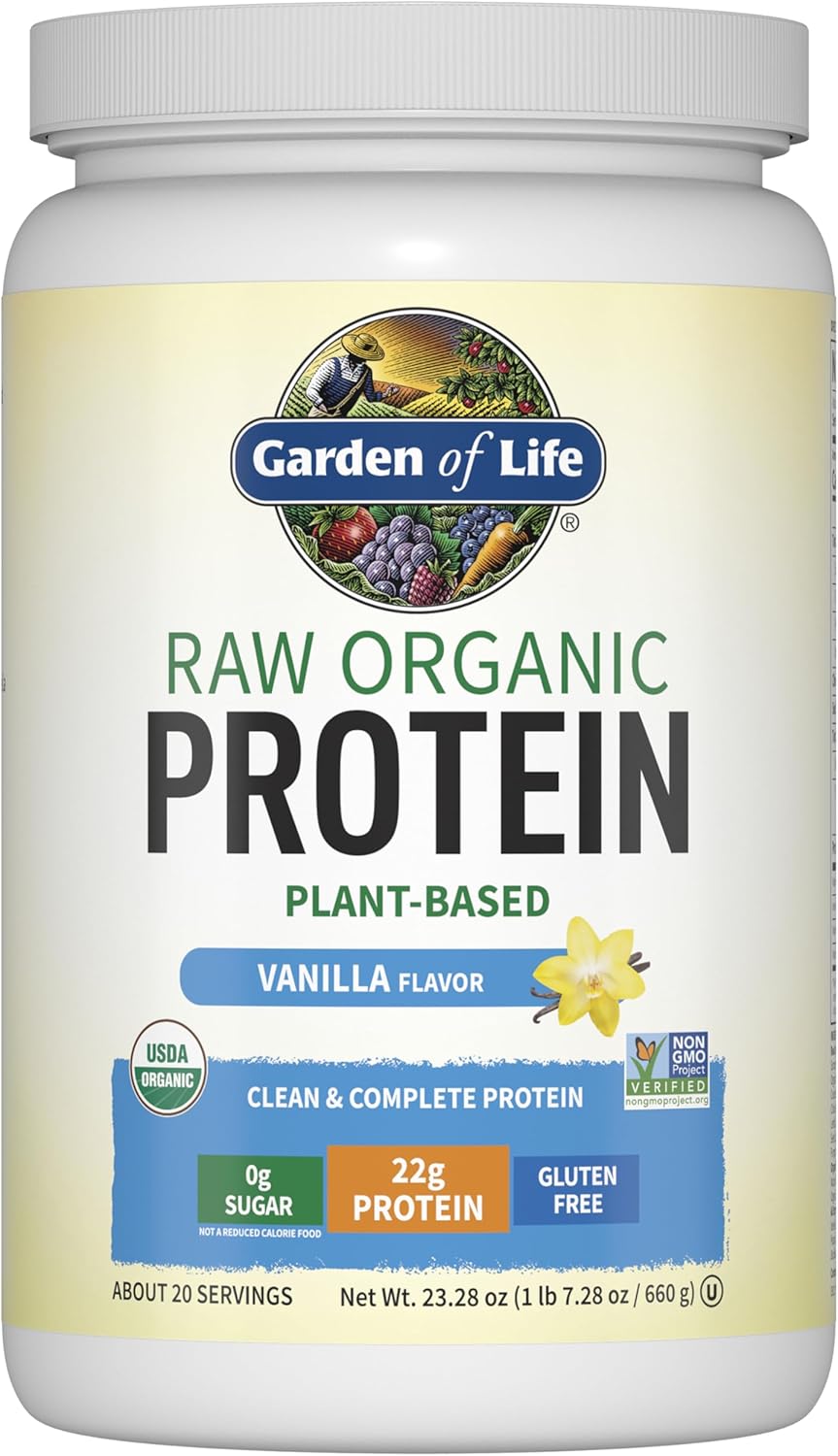 Garden of Life Holistic Wellness Bundle – Perfect Food Powder 30 Servings + Grass Fed Collagen Peptides 28 Servings + Vegan Vanilla Protein with BCAAs & Probiotics 20 Servings