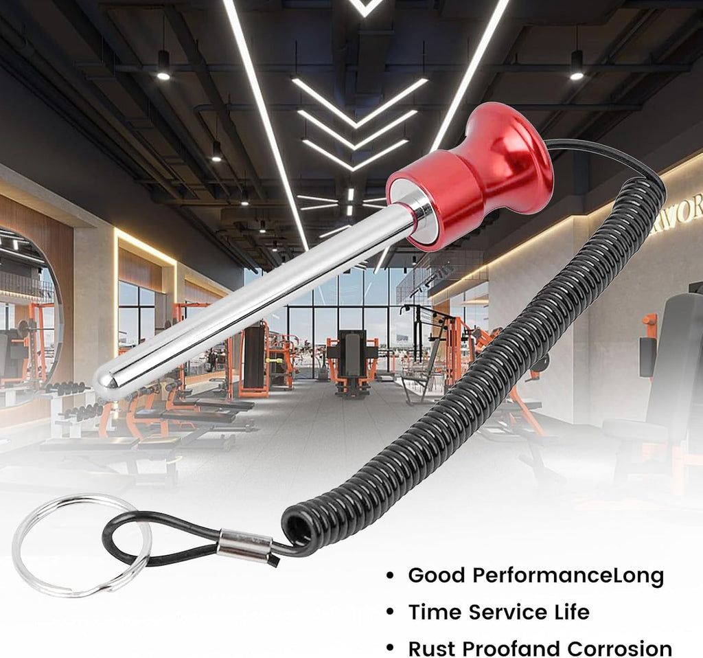 Weight Stack Pin,Universal Magnetic Weight Pin with Pull Rope Strength Training Equipment for Commercial Gym or Home Gym | Pin Insert | Heavy Duty | Health Club Grade Steel Gym Accessories
