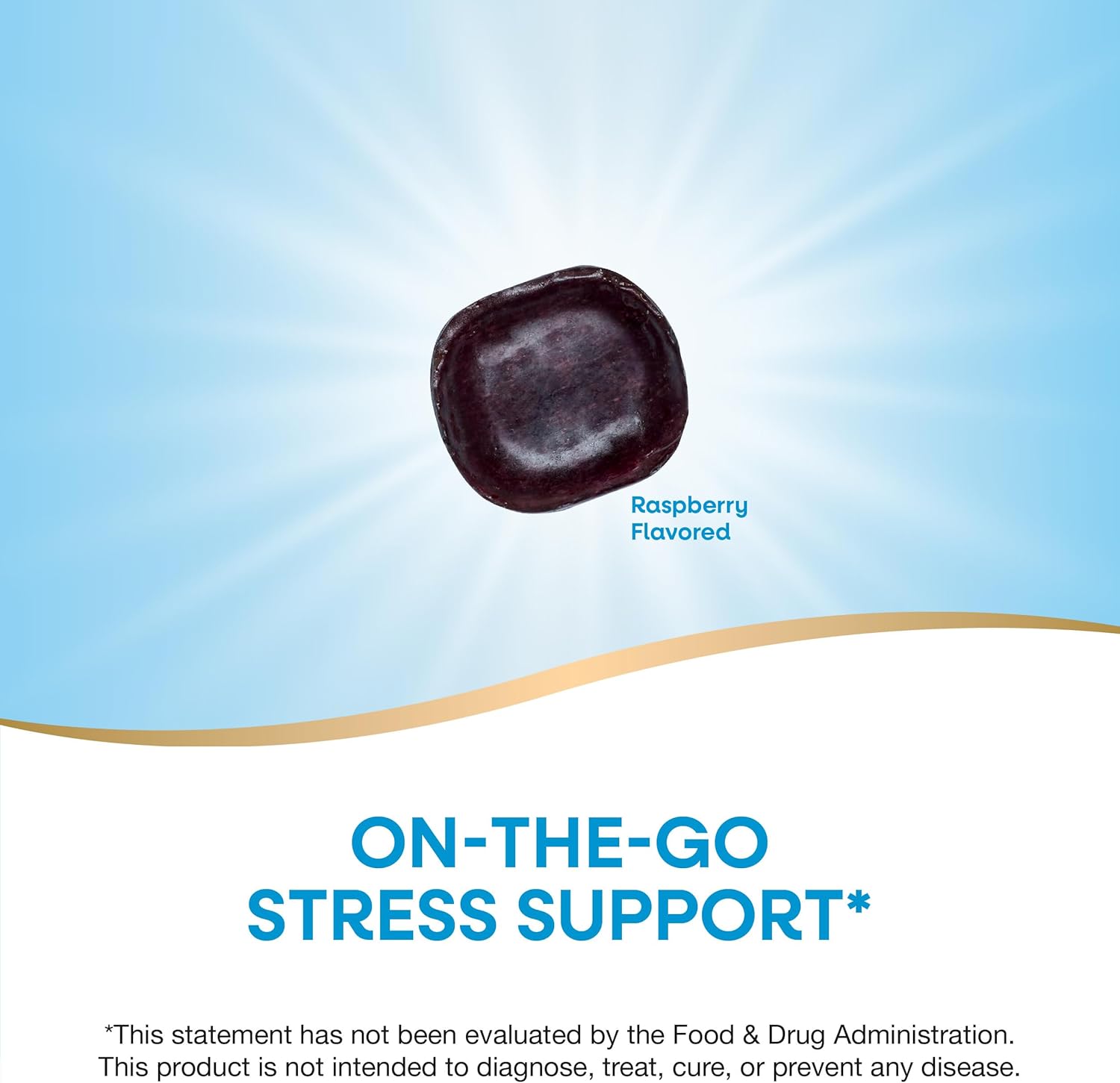 Nature's Way Calm Drops, Works Quickly to Help Ease Stress*(1), Fast-Acting GABA, Individually Wrapped Lozenges, Raspberry Flavored, 30 Lozenges