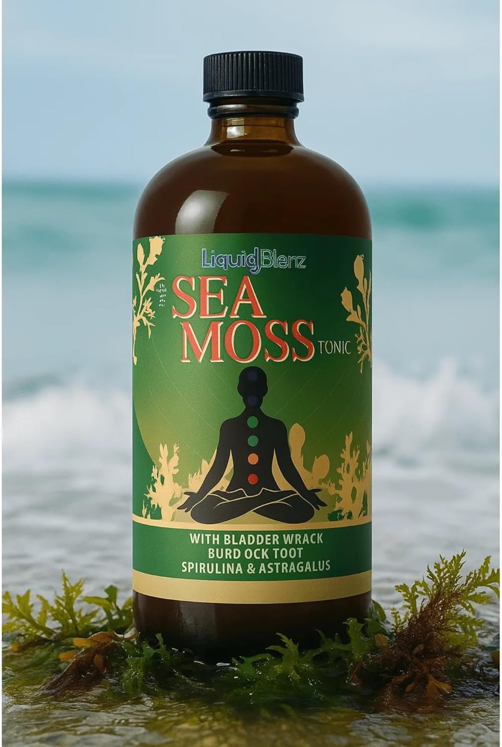 Sea Moss Tonic | Overall Body Enhancement & Wellbeing Support | Natural Herbal Supplement | 32 fl oz