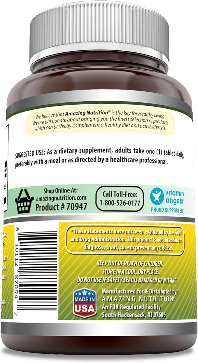 Amazing Formulas Chromium Picolinate 1000 Mcg | Tablets Supplement | Non-GMO | Gluten-Free | Made in USA (360 Count, 1 Pack)