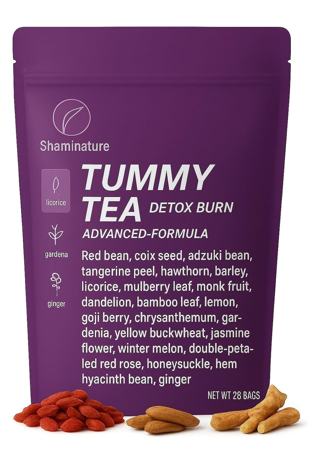Shaminature tummy tea detox,Weight Loss Detox Tea, Body Cleanse, Day and Night Tea