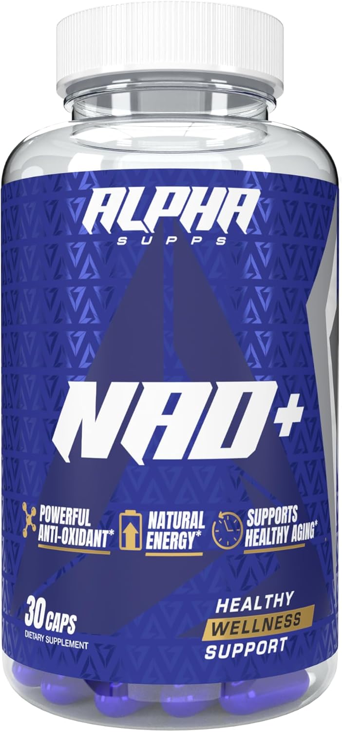 NAD+ Resveratrol Supplement - Advanced NAD Plus Antioxidant Formula - Supports Cellular Vitality, Healthy Aging, Energy & Longevity - Ideal for Men & Women - 30 Capsules