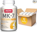 Jarrow Formulas MK-7 90mcg-Bioactive Form of VIT K2-120 Servings(Softgels)-for Bone & CV Health-VIT K2 MK-7 Dietary Supp-K2 VIT Supp MK-7-Gluten Free,12 Pack