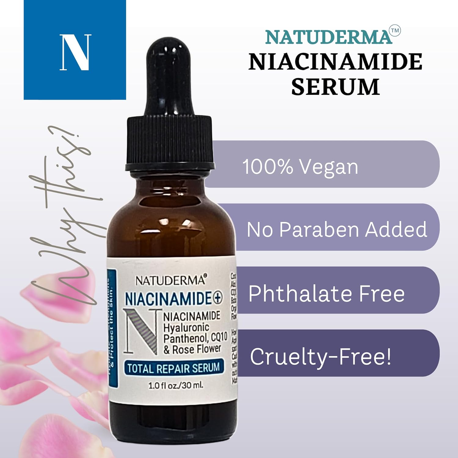 Hydrodermabrasion Solution Kit | Pore Minimizer Clarifying Serum for Hydrodermabrasion Machine, Clear Pure of 16oz | and Niacinamide Face Serum of 1oz by Natuderma