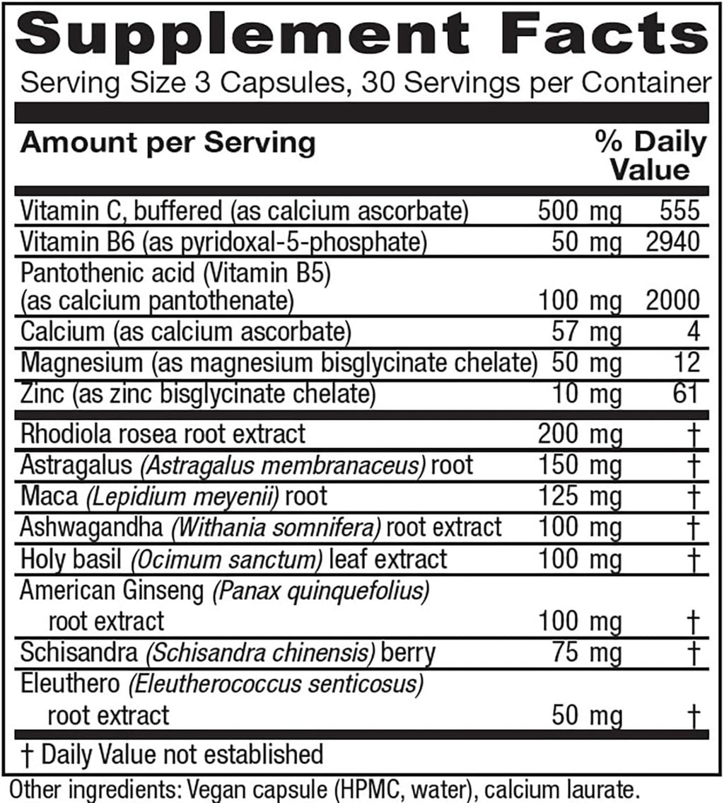 Vitanica Adrenal Assist, Adrenal Support, Vegan, 90 Capsules