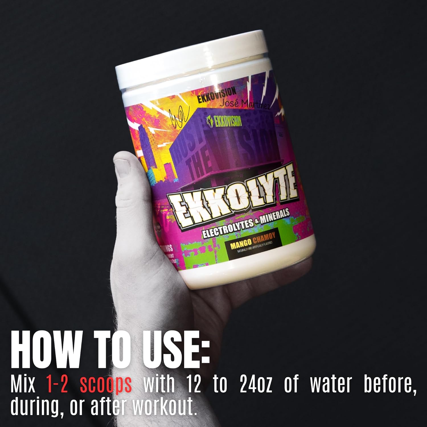 Ekkovision Ekkolyte Electrolytes and Minerals Powder, 50 MG Vitamin C & 155 MG Magnesium for Hydration Support, Essential Electrolytes for Women and Men, Pineapple Paradise Flavor, 120 Servings
