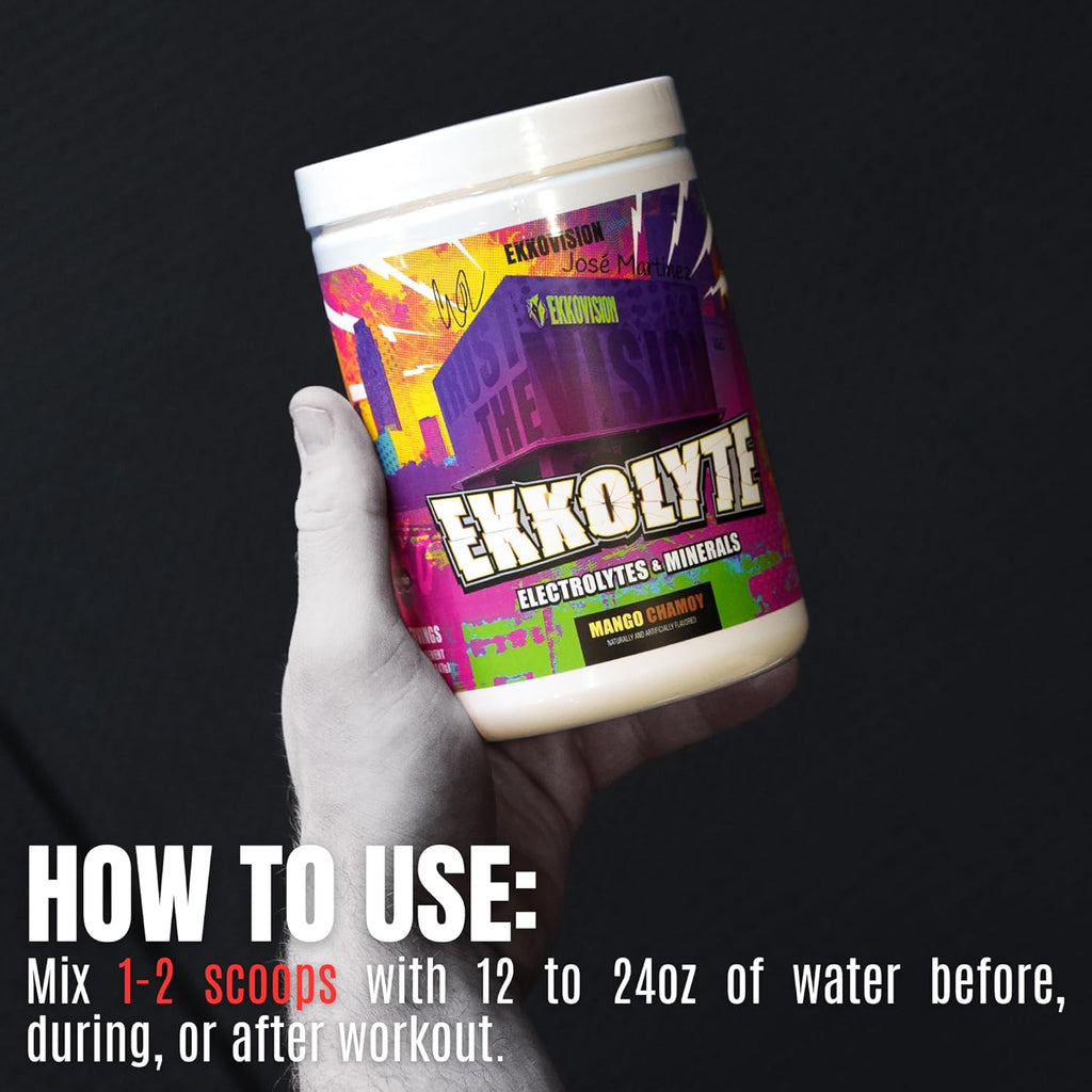 Ekkovision Ekkolyte Electrolytes & Minerals Powder, 50 MG Vitamin C & 155 MG Magnesium for Hydration Support, Essential Electrolytes for Women & Men, Lemon Lime Flavored Electrolyte Mix, 120 Servings