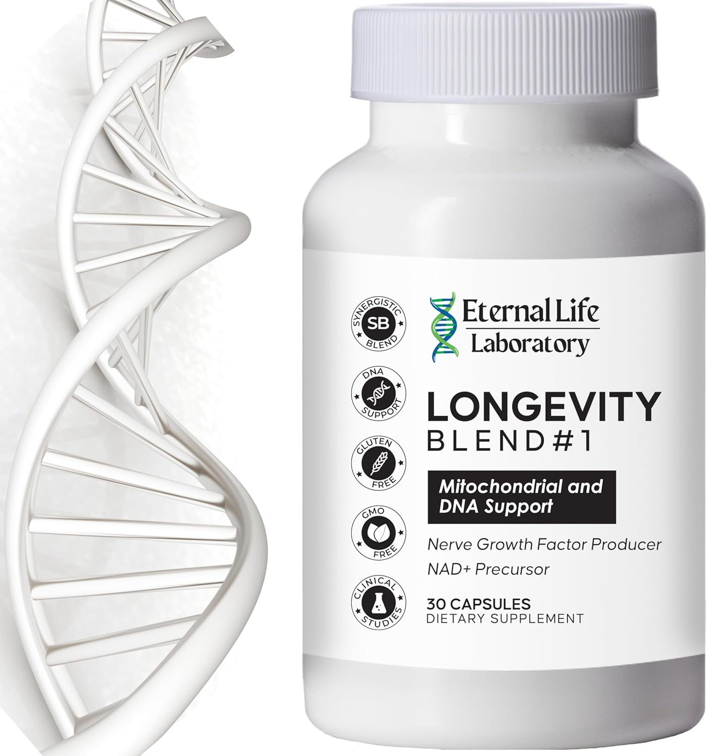 NAD+ Supplement with CoQ10 200mg, PQQ, Nicotinamide Riboside, Shilajit for Anti Aging Skin & Cell Vitality Longevity Blend #1 Made with Himalayan Shilajit and NAD - 30 Veggie Capsules