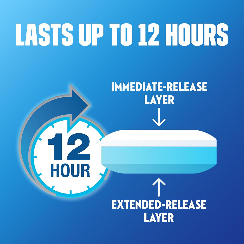 Mucinex 12 Hour 600 mg Guaifenesin Extended-Release Tablets for Excess Mucus Relief, Expectorant Aids Excess Mucus Removal, Chest Congestion Relief, 100 Bi-Layer Tablets