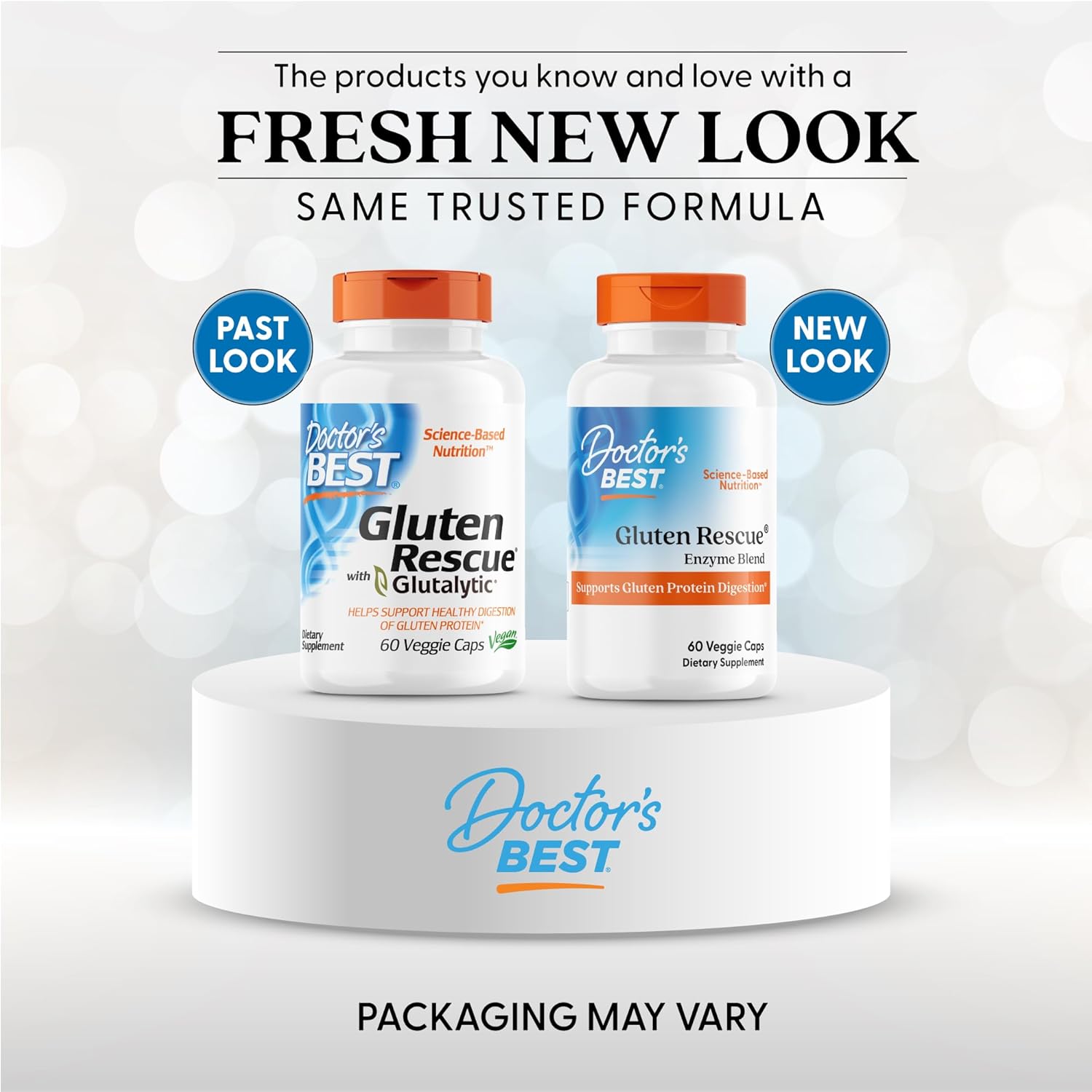 Doctor's Best Gluten Rescue with Glutalytic, Non-GMO, Vegan, 60 Count (Pack of 1)