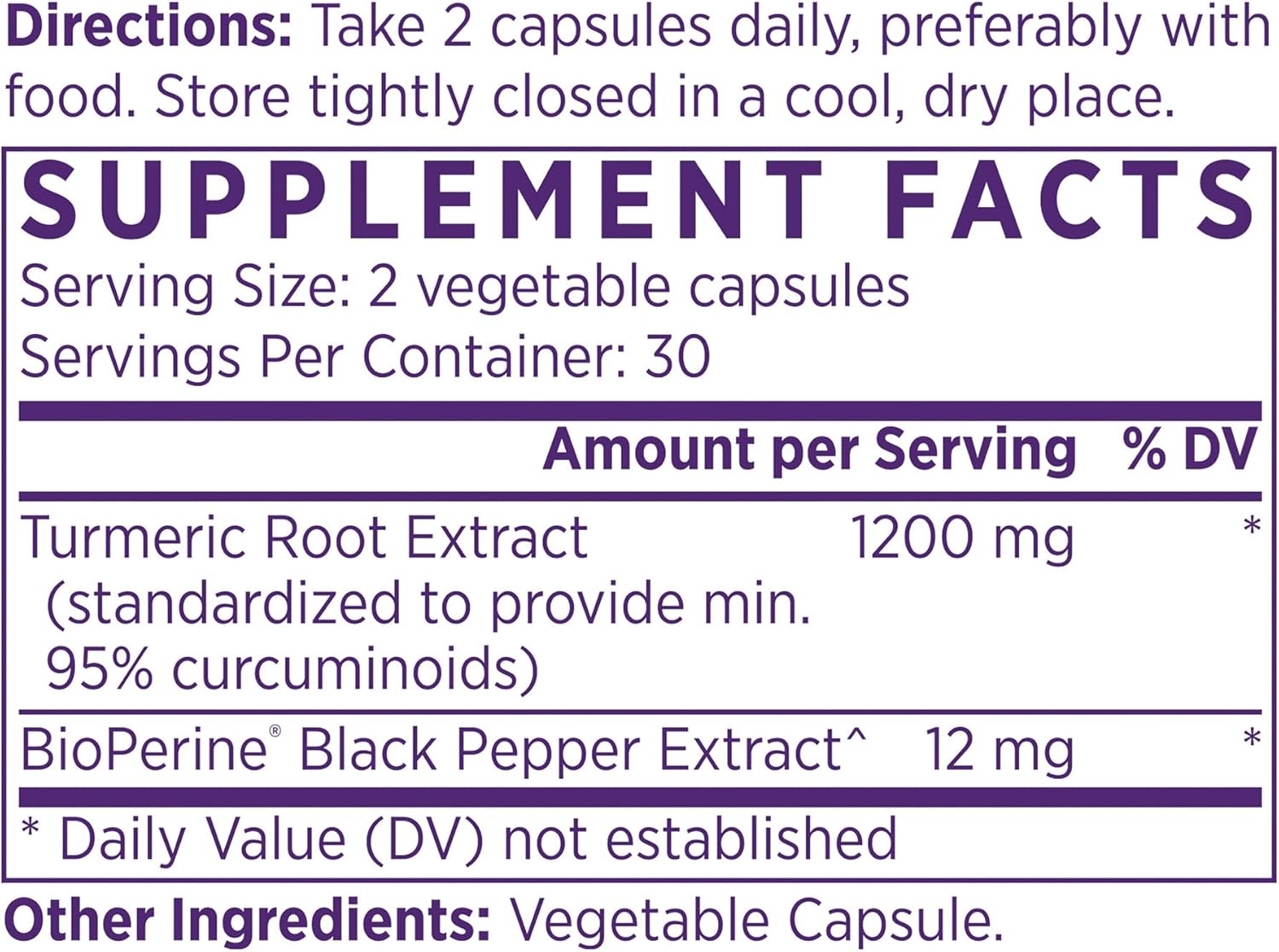 NAOMI Turmeric Curcumin High-Potency 1,200 mg, 95% Curcuminoids & BioPerine Black Pepper Extract to Boost Absorption up to 2000%, Extra-Strength Joint, Muscle, Brain Support, 60 Caps, 30-Day Supply