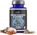 Mushroom Power Complex 10-in-1 W/Cordyceps, Reishi, Shiitake & Lions Mane, Nootropic Dietary Supplement for Gut Microbiome, Focus, Energy & Vitality - 120 Capsules Pack of 2