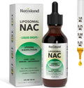 Liposomal Liquid NAC Drops, NAC Supplement N-Acetyl Cysteine, NAC 600 mg with Milk Thistle & Quercetin for Adults & Kids, Liver & Lung Support, Immune & Antioxidant, Skin & Cellular Health, 2 Fl Oz