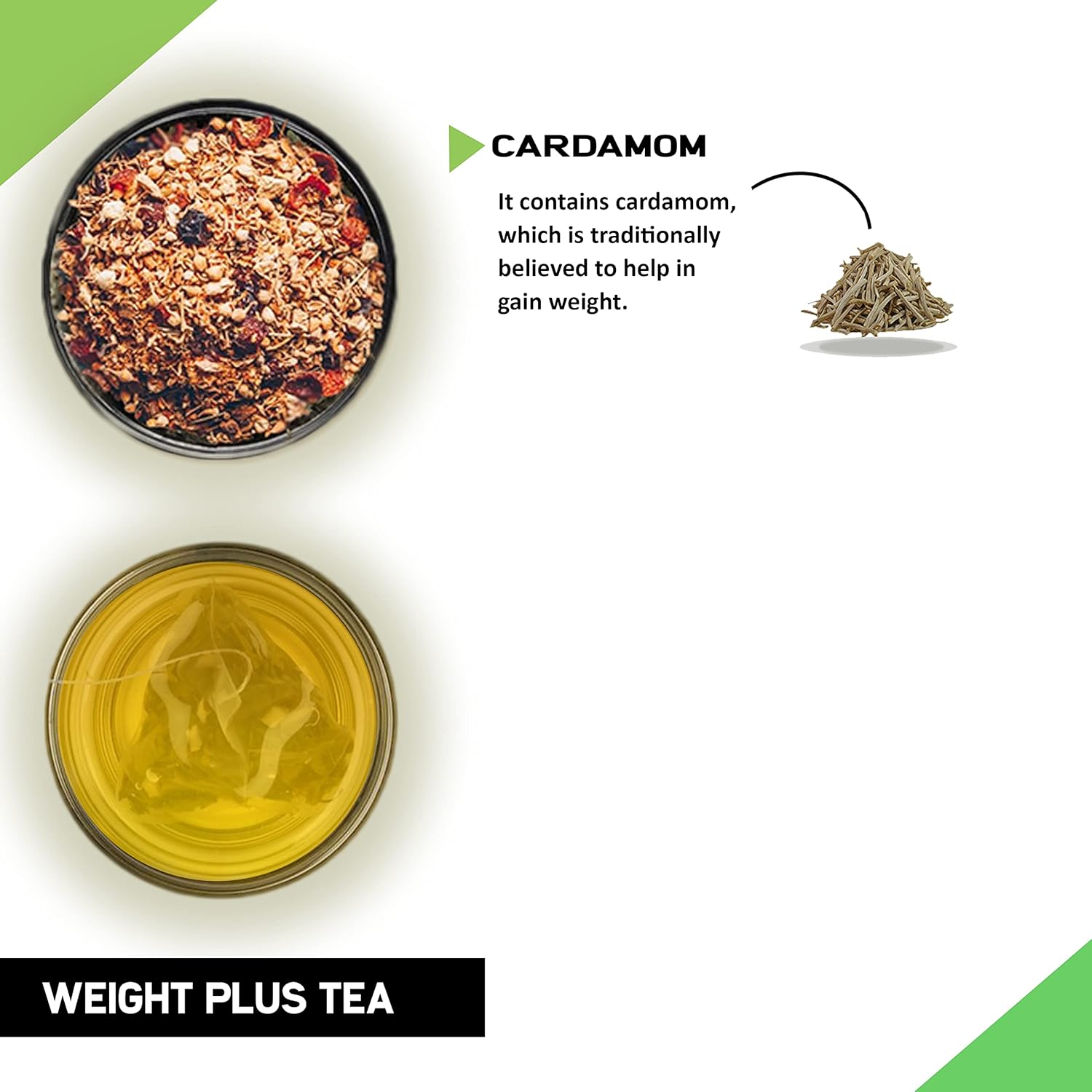 TEACURRY Weight Plus Tea - (1 Month Pack, 30 Tea Bags) - Helps with Healthy Weight