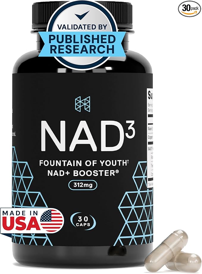 HPN NAD+ Booster – Nicotinamide Riboside Alternative (NAD3) for Men & Women | Anti Aging NRF2 Activator, 312 mg per Serving – Natural Energy Supplement for Longevity & Cellular Health, 30 Veggie Pills