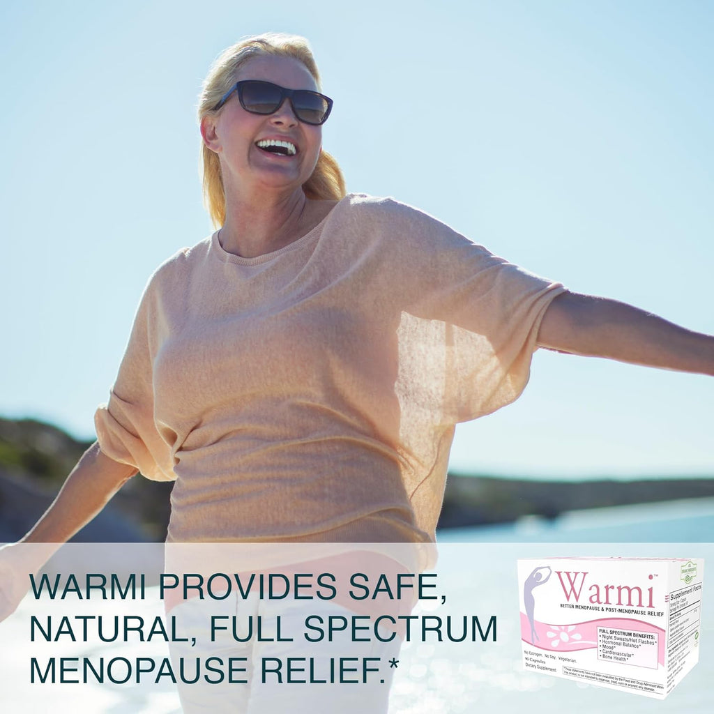 Lane Innovative - Warmi Menopause Support for Women, Natural Relief for Menopause & Beyond with Organic Maca Root, No Soy, No Estrogen (90 Servings)