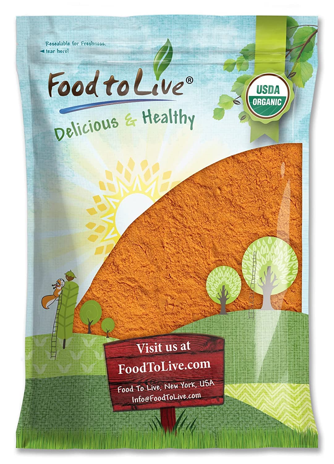 Food to Live - Organic Goji Berry Powder, 10 Pounds - Non-GMO, Kosher, Raw, Vegan, Bulk, Contains Maltodextrin