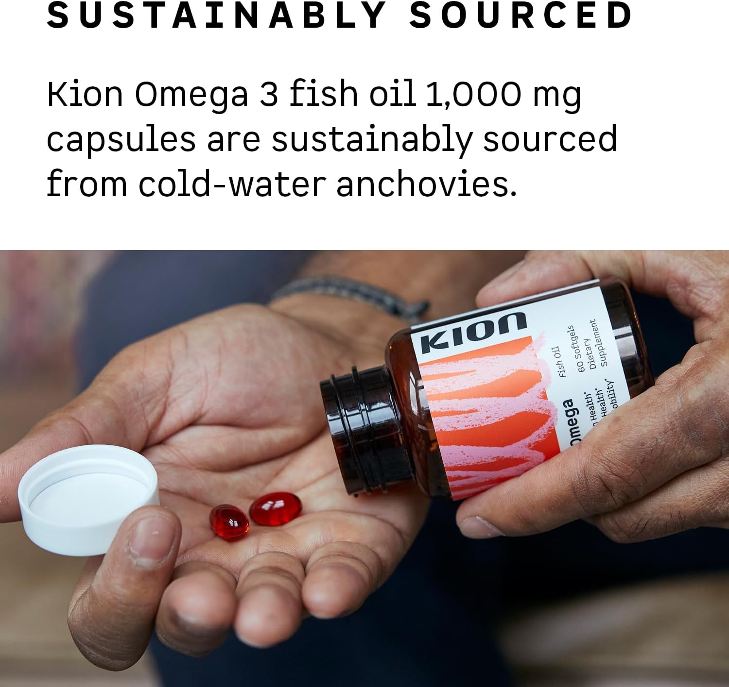 Kion Omega - Omega 3 Fatty Acid Supplements - DHA Supplements - Mini Fish Oil Softgels - Omega 3 DHA EPA Fish Oil Pills - Fish Oil 1,000 mg - 30 Servings
