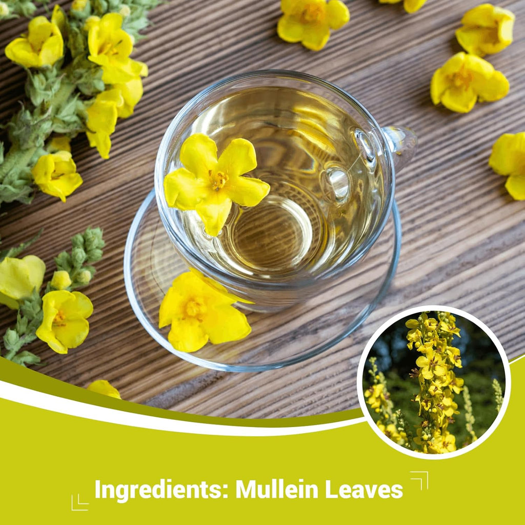 Mullein Leaf Herbal Tea - Caffeine Free, 20 Tea Bags
