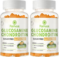 Glucosamine Chondroitin Gummies with MSM & Elderberry Extra Strength - Joint Support, Antioxidant Immune Support Supplement for Adults, Men & Women.Orange-2pack
