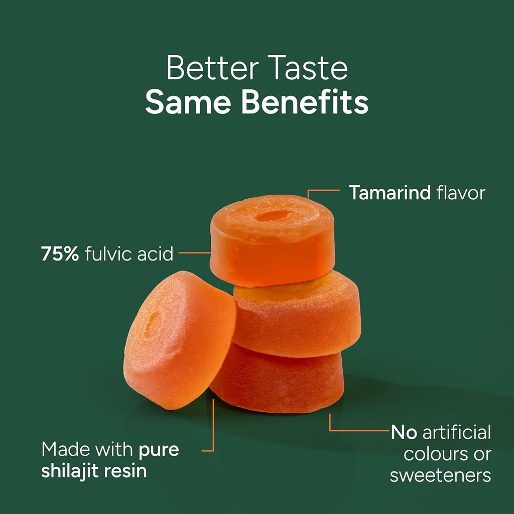 4000 mg Pure Himalayan Shilajit Gummies I No Added Sugar I KSM-66 Ashwagandha, Gokshura| 75%+ Fulvic Acid & 85+ Trace Minerals I Men,Women I Non-GMO I Lab Tested I 100% Natural I 120 Pouch