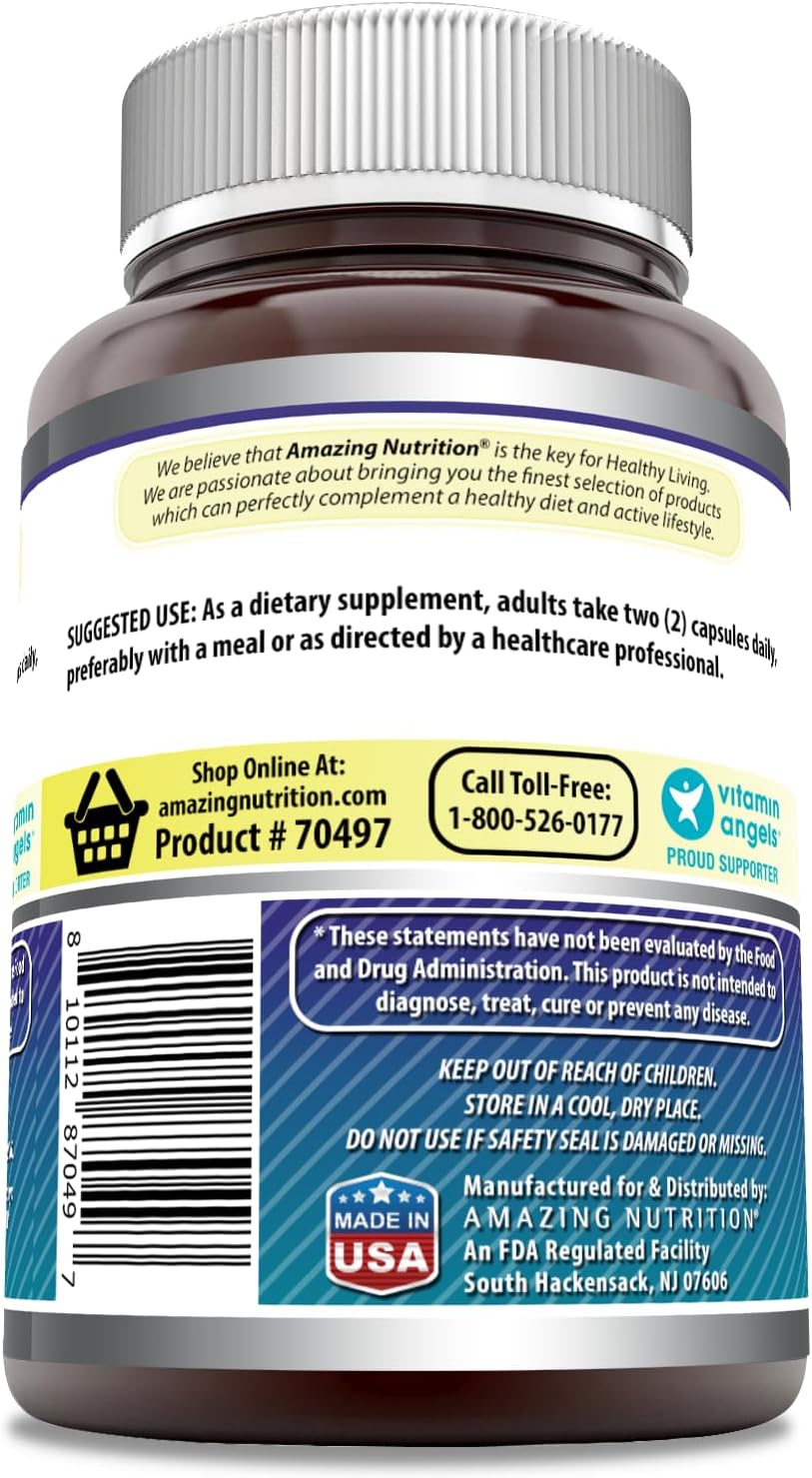Amazing Formulas Citicoline Supplement | 1000 Mg per Serving | 120 Capsules | Non-GMO | Gluten-Free | Made in USA