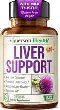 Liver Cleanse Detox & Repair Milk Thistle Supplement - 60 Capsules Natural Liver Support with Digestive Enzymes, Artichoke Extract - Dandelion Root Supplement to Promote Cellular Repair & Digestion