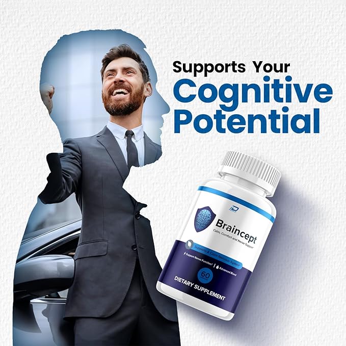 Braincept Advanced Formula Supplement Capsules – Brain Cept Natural Blend Focus Memory Support and Reviews (5 Pack – 300 Capsules)